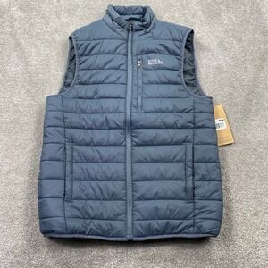 Eddie Bauer Mens Baywood Puffer Vest Turbulence Blue EB002194 Small NWT